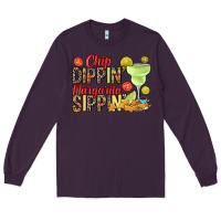 Plum Chip dippin' margarita sippin' Long Sleeve Tee - RanaPortraitStore