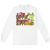 White Chip dippin' margarita sippin' Long Sleeve Tee - RanaPortraitStore