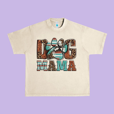Dog Mama Urban Heavy Tee Designed By Artiststas