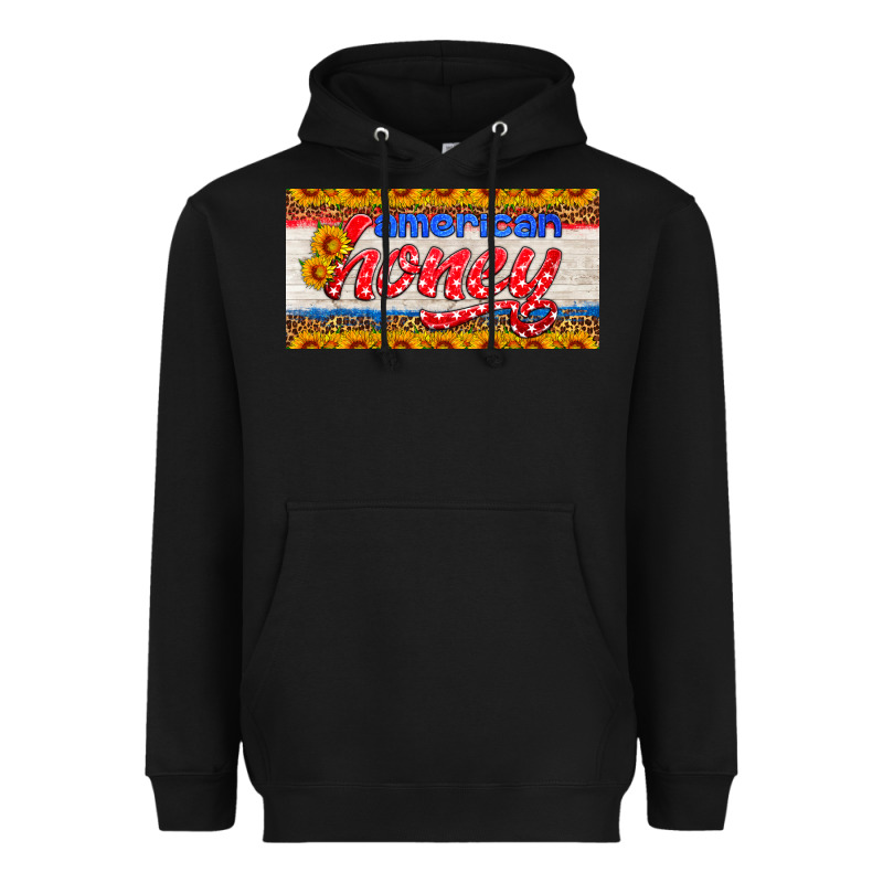American Honey Sunflower License Plate Heavyweight Hoodie by HRA Design Shop | Teevron
