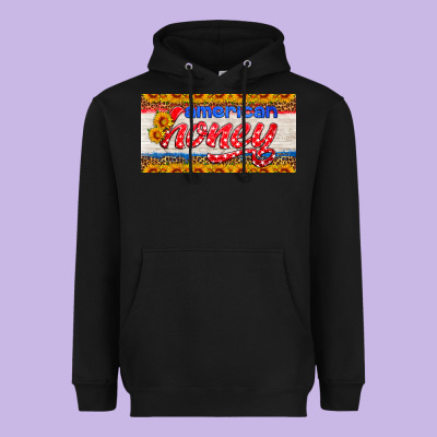 American Honey Sunflower License Plate Heavyweight Hoodie Designed By Hra Design Shop