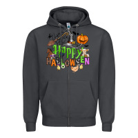 Smoke happy halloween farm animals Zipper Hoodie - Zillion Design Studio