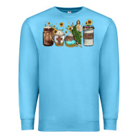 Ocean Blue san judas coffee Premium Sweatshirt - JahusDesignShop