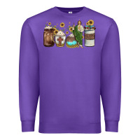 Purple san judas coffee Premium Sweatshirt - JahusDesignShop