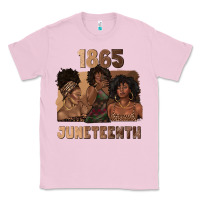 Bubblegum Pink 1865 juneteenth melanin with afro Classic Tee - texasbilliewilder