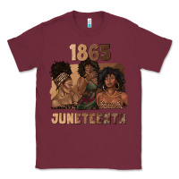 Burgundy 1865 juneteenth melanin with afro Classic Tee - texasbilliewilder