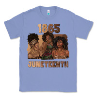Colony Blue 1865 juneteenth melanin with afro Classic Tee - texasbilliewilder