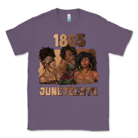 Lavender 1865 juneteenth melanin with afro Classic Tee - texasbilliewilder