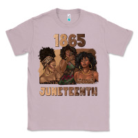 Lilac 1865 juneteenth melanin with afro Classic Tee - texasbilliewilder