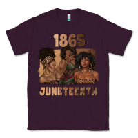 Plum 1865 juneteenth melanin with afro Classic Tee - texasbilliewilder