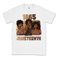White 1865 juneteenth melanin with afro Classic Tee - texasbilliewilder