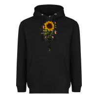 Black mama sunflower Heavyweight Hoodie - RacoonDesign