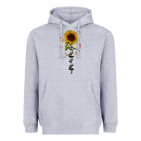 Heather Grey mama sunflower Heavyweight Hoodie - RacoonDesign