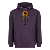 Plum mama sunflower Heavyweight Hoodie - RacoonDesign
