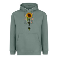 Sage mama sunflower Heavyweight Hoodie - RacoonDesign