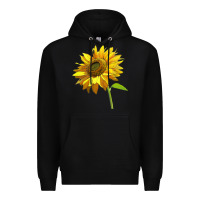 Black sunflower Premium Hoodie - LillyAllenDesigns