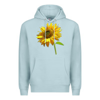 Blue Mist sunflower Premium Hoodie - LillyAllenDesigns