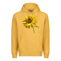 Mustard sunflower Premium Hoodie - LillyAllenDesigns