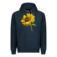 Navy sunflower Premium Hoodie - LillyAllenDesigns
