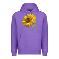 Purple sunflower Premium Hoodie - LillyAllenDesigns