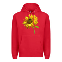 Red sunflower Premium Hoodie - LillyAllenDesigns