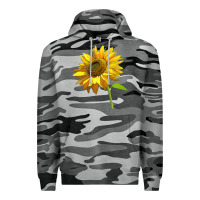 Slate Camo sunflower Premium Hoodie - LillyAllenDesigns