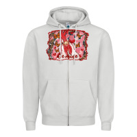 Dove Grey be mine rooster Zipper Hoodie - RanaPortraitStore