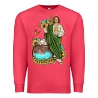 Cardinal san judas coffee cup sunflower Premium Sweatshirt - JahusDesignShop