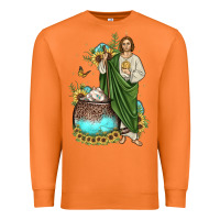 Carrot san judas coffee cup sunflower Premium Sweatshirt - JahusDesignShop