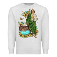 San Judas Coffee Cup Sunflower Premium Sweatshirt | Teevron