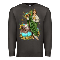 Smoke san judas coffee cup sunflower Premium Sweatshirt - JahusDesignShop