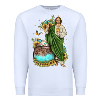 White san judas coffee cup sunflower Premium Sweatshirt - JahusDesignShop