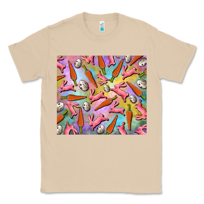 Easter Bunny Carrot And Quail Egg Classic Tee by RanaPortraitStore | Teevron