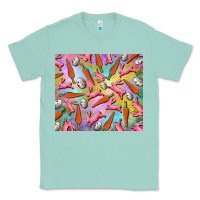 Seafoam Easter bunny carrot and quail egg Classic Tee - RanaPortraitStore