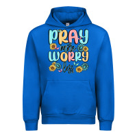 Cobalt pray more worry less Urban Hoodie - MaliasSmallBusiness