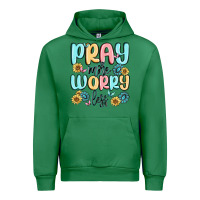 Emerald pray more worry less Urban Hoodie - MaliasSmallBusiness