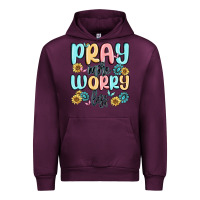 Mauve Wine pray more worry less Urban Hoodie - MaliasSmallBusiness