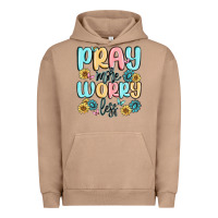Pigment Burro pray more worry less Urban Hoodie - MaliasSmallBusiness