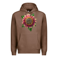 Chestnut crimson blaze sunflower Premium Hoodie - LillyAllenDesigns