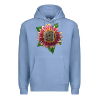 Colony Blue crimson blaze sunflower Premium Hoodie - LillyAllenDesigns