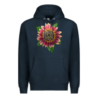 Navy crimson blaze sunflower Premium Hoodie - LillyAllenDesigns