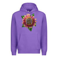 Purple crimson blaze sunflower Premium Hoodie - LillyAllenDesigns