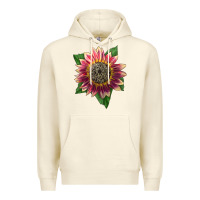 Sandshell crimson blaze sunflower Premium Hoodie - LillyAllenDesigns