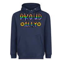Navy proud ally Heavyweight Hoodie - CowhideDigitalArt