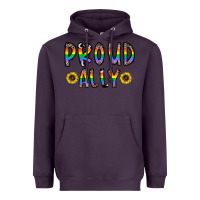 Plum proud ally Heavyweight Hoodie - CowhideDigitalArt