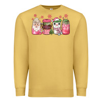 Antique Gold pink Christmas coffee Premium Sweatshirt - JahusDesignShop