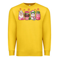 Lemon pink Christmas coffee Premium Sweatshirt - JahusDesignShop