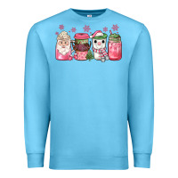 Ocean Blue pink Christmas coffee Premium Sweatshirt - JahusDesignShop