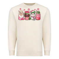 Sandshell pink Christmas coffee Premium Sweatshirt - JahusDesignShop