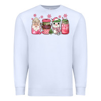 White pink Christmas coffee Premium Sweatshirt - JahusDesignShop